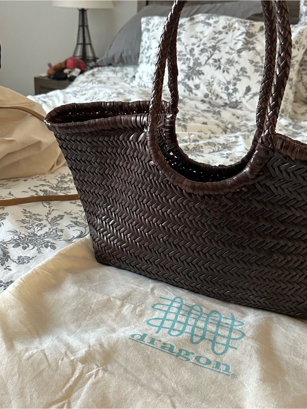 Dragon Difussion Brown Tote - Picture 2 of 6